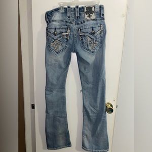 Rock Revival, Light Blue, Distressed